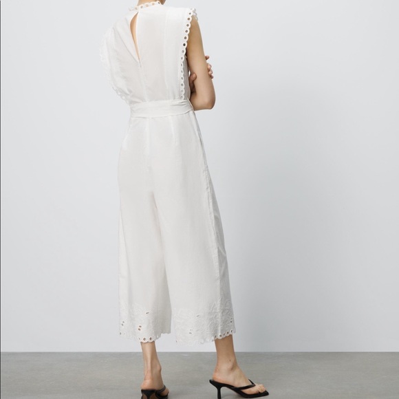 Zara Embroidered Eyelet Jumpsuit - Picture 4 of 5